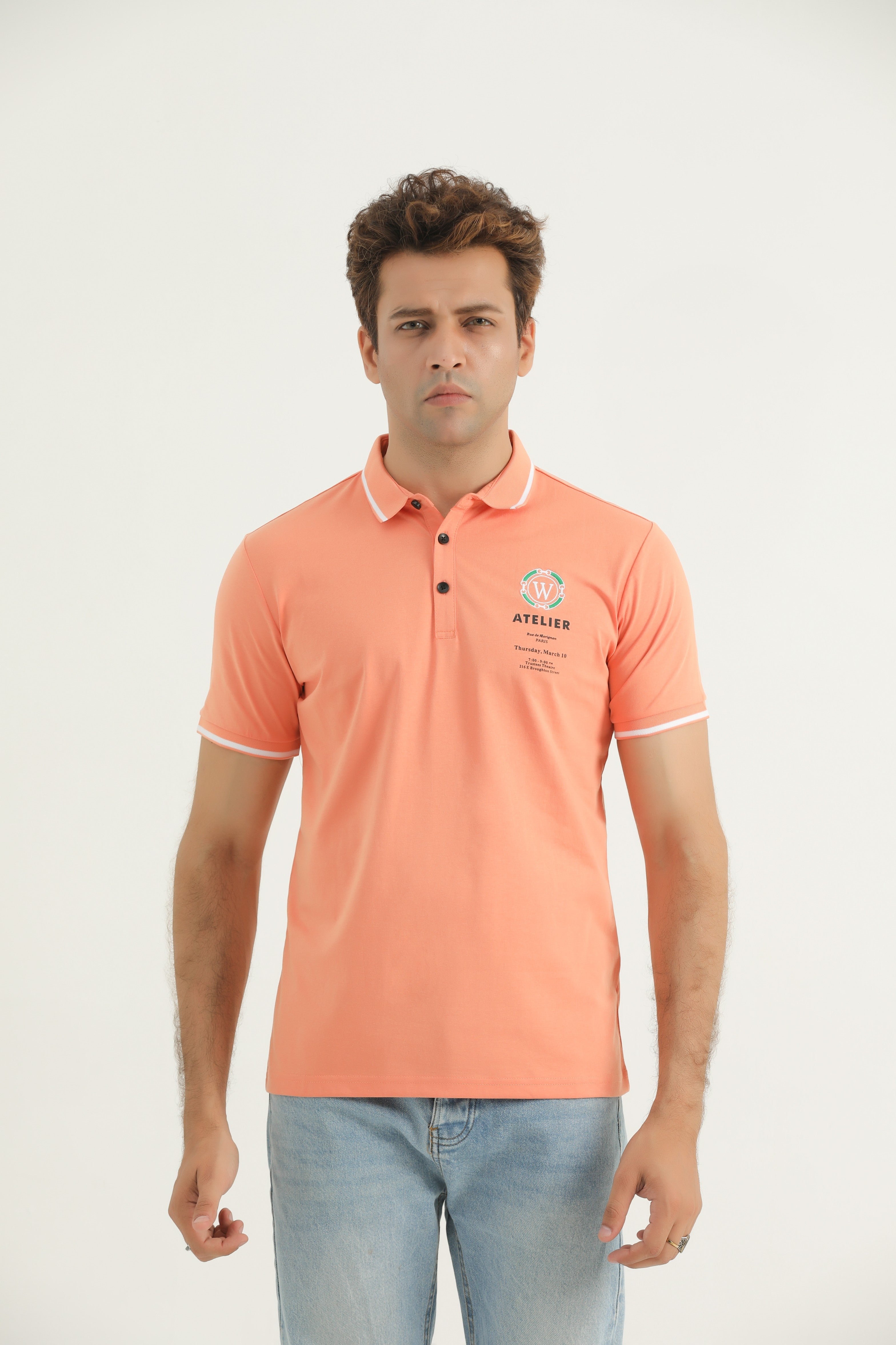 Orange Polo (Men)- TS24-01