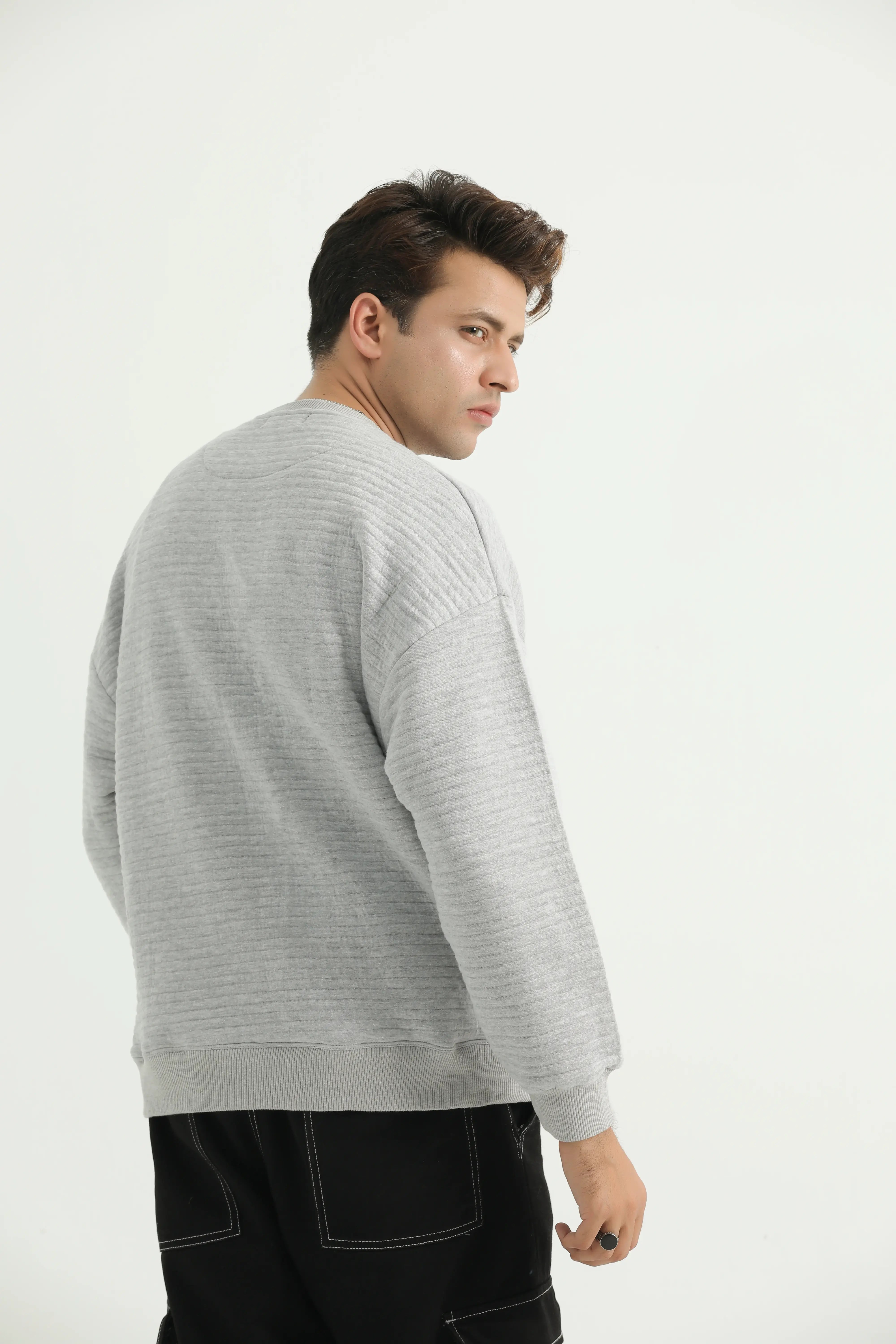 The Ribbed Ridge Oversized Sweatshirt