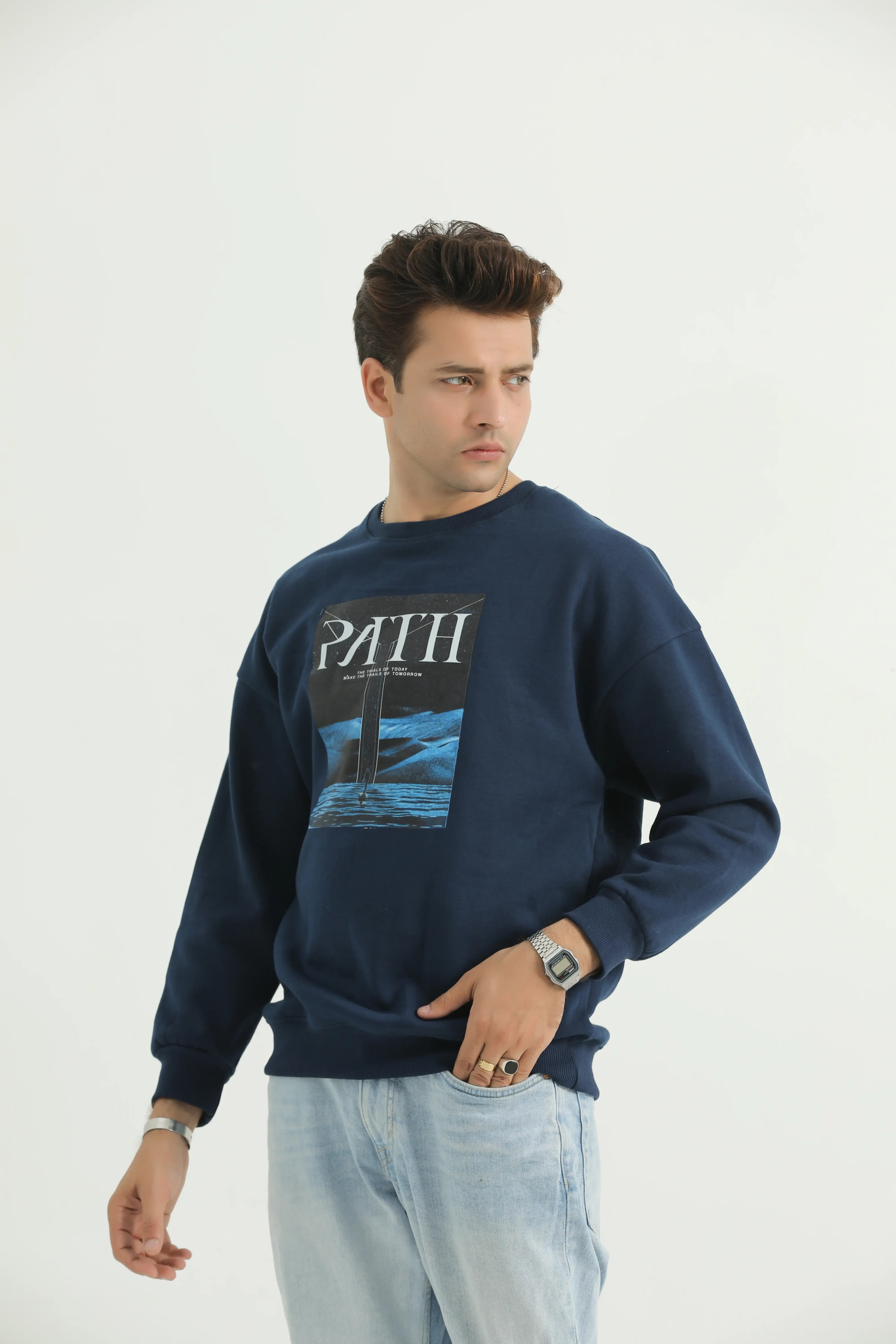 The "Path" Graphic Oversized Sweatshirt