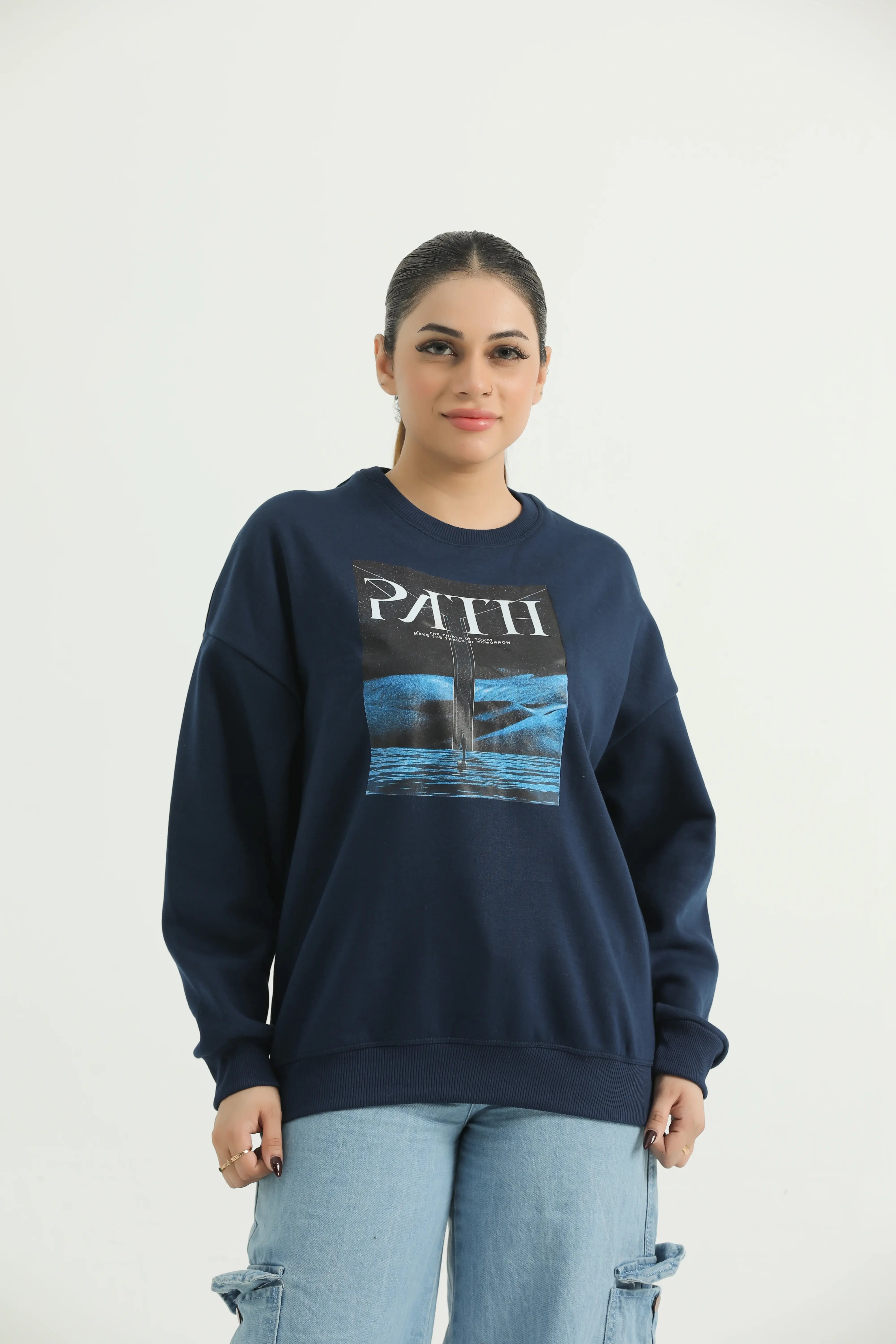 The "Path" Graphic Oversized Sweatshirt